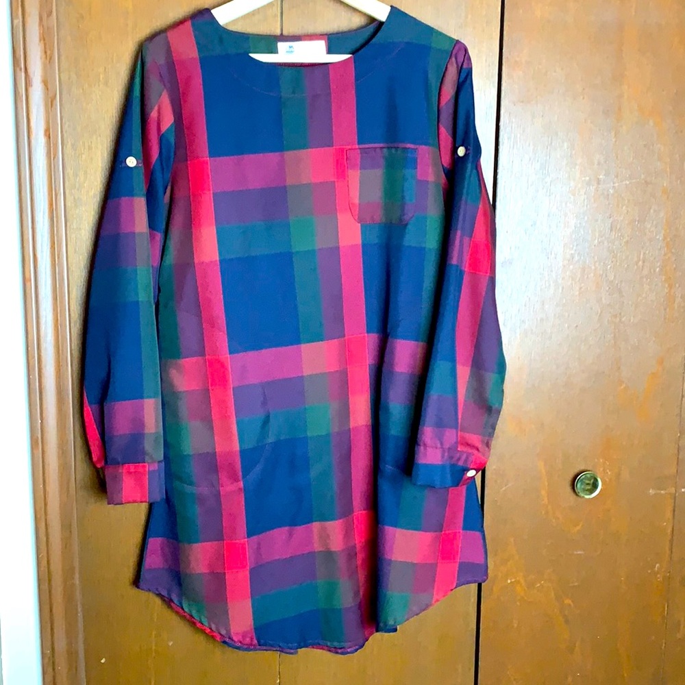 Vintage plaid dress like new condition